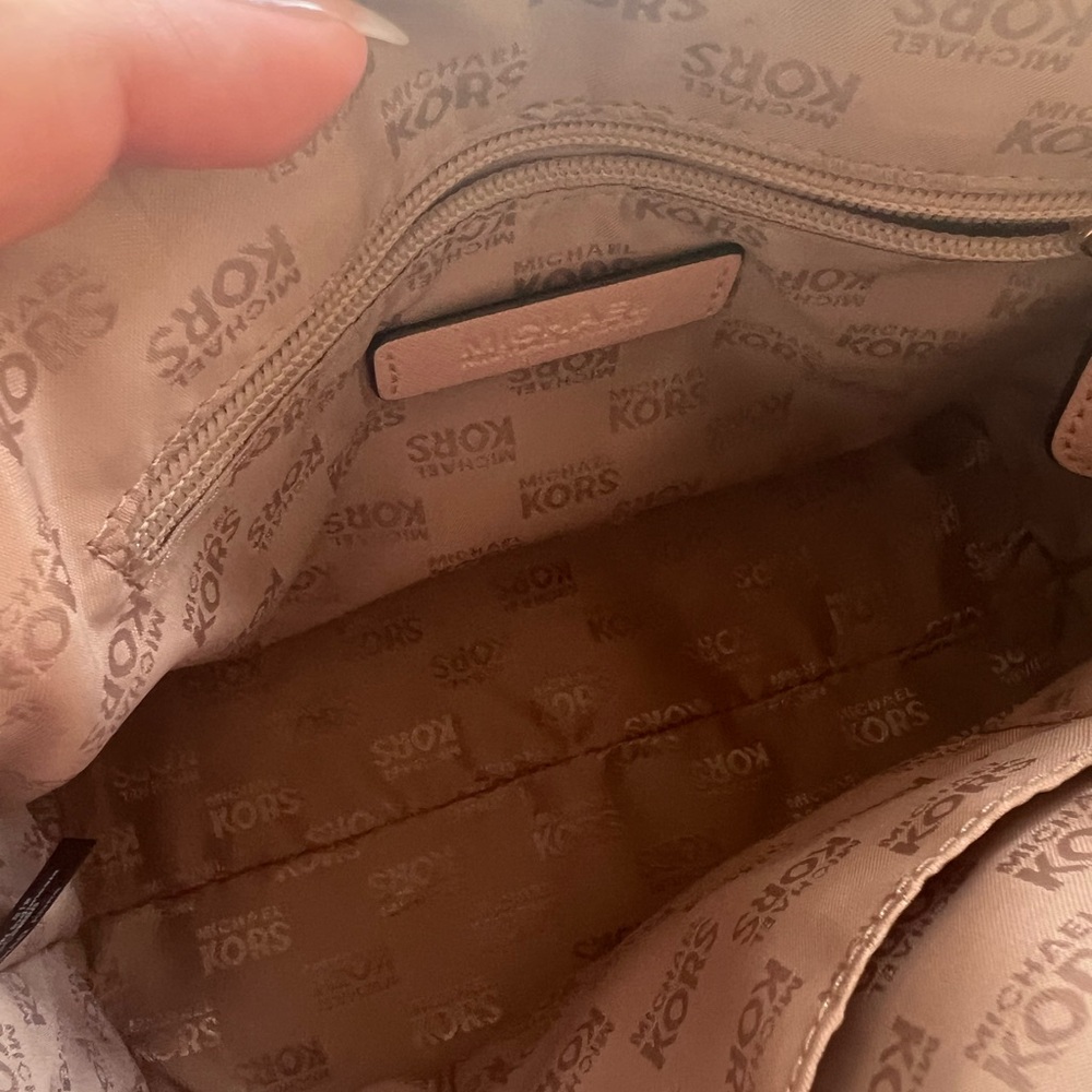 Michael Kors Pink and Cream Satchel Bag - Picture 10 of 16